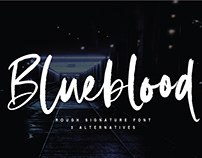 Blueblood Rough Marker Font