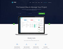Saas Landing Page Design For Manage Project