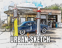 Urban Sketch - Photoshop Action