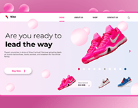 Landing Page design for Shoe