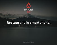 Landing page for mobile app Inari