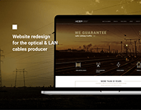 Website redesign for the cables producer
