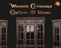 Wooden Cupboard 3D Model