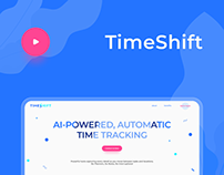 NEW TimeShift time tracker . promo website