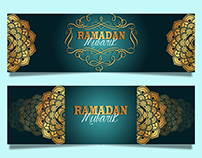Blue Gradient Ramadan Kareem Banner