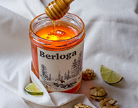 «Berloga» honey label