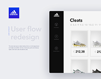 Adidas redesign of сart and checkout flow