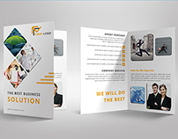 Corporate Bi Fold Brochure Template Design