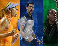 Miami Open: Player Illustrations