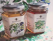 Illustrated Honey label