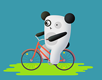 Bored Panda bike animation