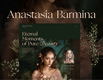 Photographer Anastasia Barmina | Website redesign
