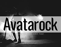 Avatarock Sans Serif Font