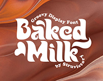 Baked Milk - Groovy Display Font