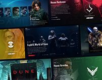 Dune Official Website Concept