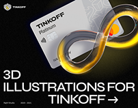 3D illustrations for the Tinkoff ecosystem