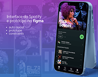Interface e protótipo App Spotify