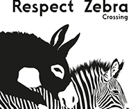Social Poster "Respect Zebra Crossing"