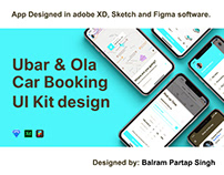 Ubar & Ola Car Booking UI UX design