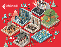 Illustrations for LaFeltrinelli stores
