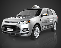 SilverTop Taxi 3D Car Renders