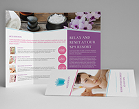 Spa A4 / Letter Trifold Brochure