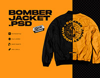 Free Bomber Jacket Photoshop Mockup