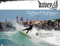 Davey Surfboard Webpage Redesign