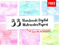 33 Free Handmade Digital Watercolor Paper Textures