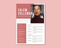 Free Modeling Resume Template