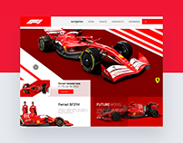 Formula 1 Website Hero Design