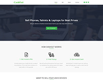 Website design for Cashout