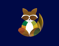 Raccoon - Logo Animal