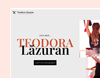 Teodora Lazuran_ Dancer- Brand Identity / UX/UI Concept