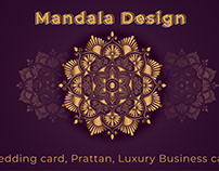 Luxury Mandala and Wedding card template Design