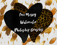 FREE MESSY WATERCOLOR PHOTOSHOP BRUSHES