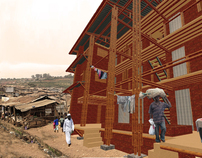 Slum-upgrading Kibera in Nairobi, Kenya