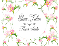 Logo for Flower Studio/Watercolor Flower Logo