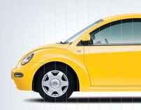 Beetle 5 year warranty trivision billboard