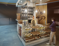 Concept for a Mini Bakery Kiosk In Moscow