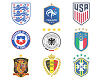 Animated International Football Crests