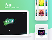 Aa | Artist Website Design Concept