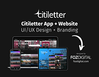 Citiletter App + Website - UI/UX Design + Branding