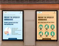Prevent The Spread of Corona-virus Poster For FSSAI