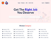 Home Page Web Ui for Job Portal of BSC