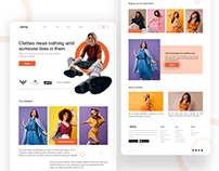 Fashion Brand Shop Web Interface