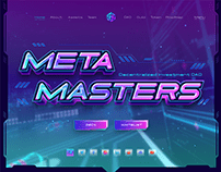 Branding & UI UX Web Design for Meta Masters DAO Gaming