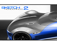 Sketch Renderings 2 - Bugatti Coupe