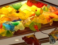 Glass Ceiling installation in Hawaii  3 -dimensional