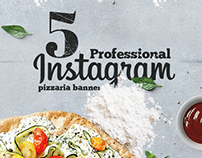 Professional Pizzaria Instagram Banners